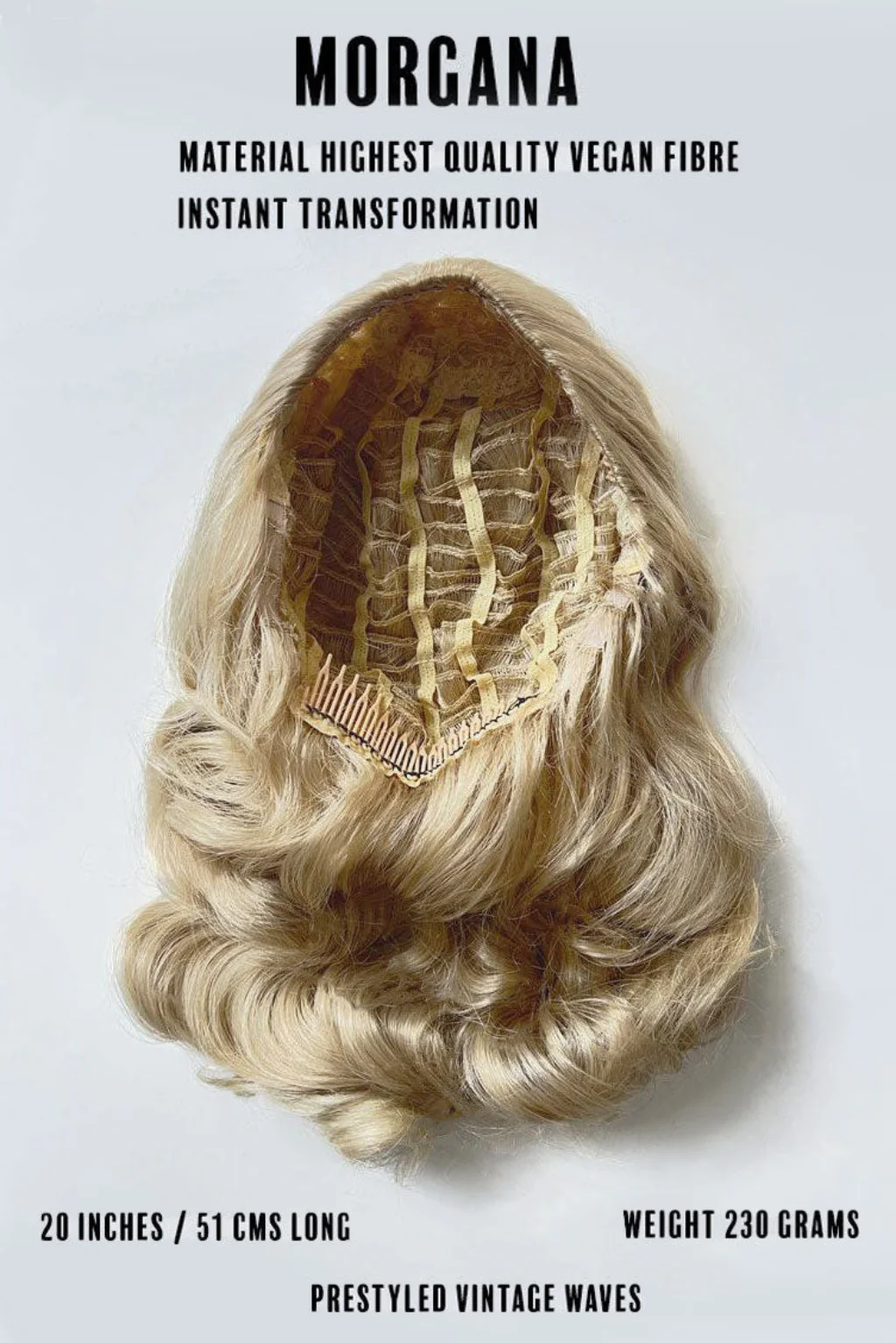 Morgana – Long Half Wig with Hollywood Waves - Image 15