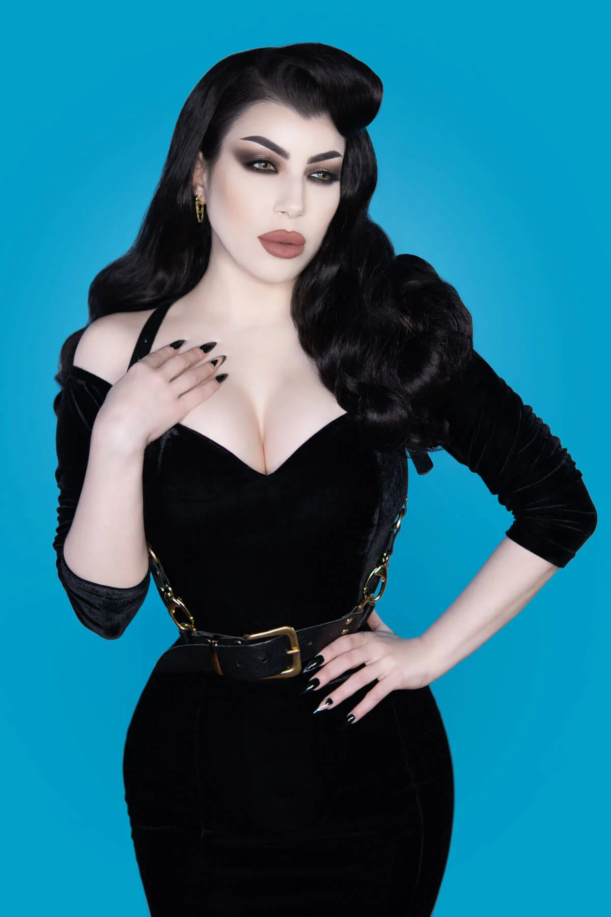 Morgana – Long Half Wig with Hollywood Waves - Image 70