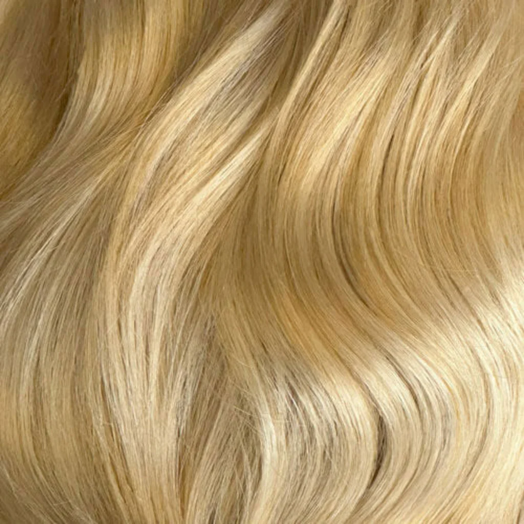 Straight blonde half wig hairpiece (3/4 wig), layered: Autumn - Image 20